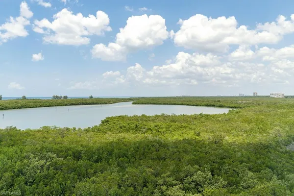 a view of a city and lake