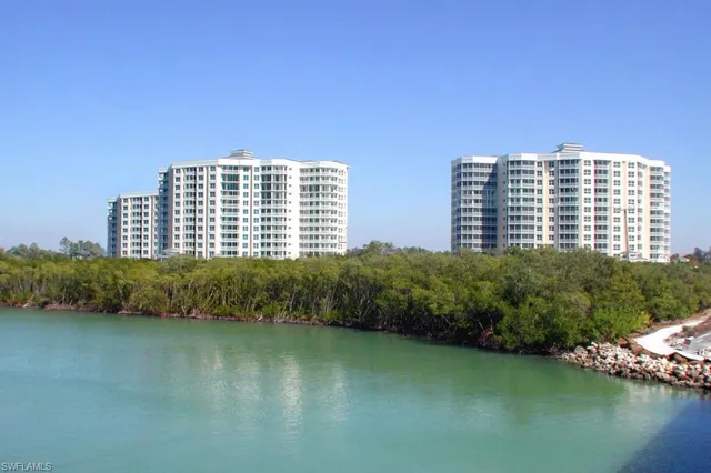 a view of a building with lake view