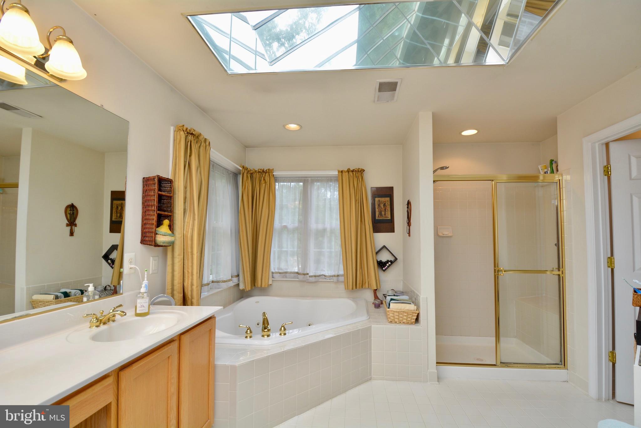 6306 Rory Court Lanham, MD 20706 - Photo 25 of 42 Primary suite bath w/skylight