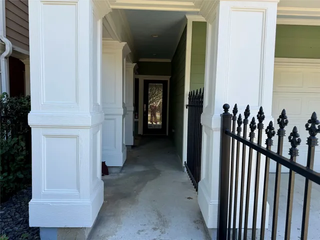 a view of a entryway door of the house