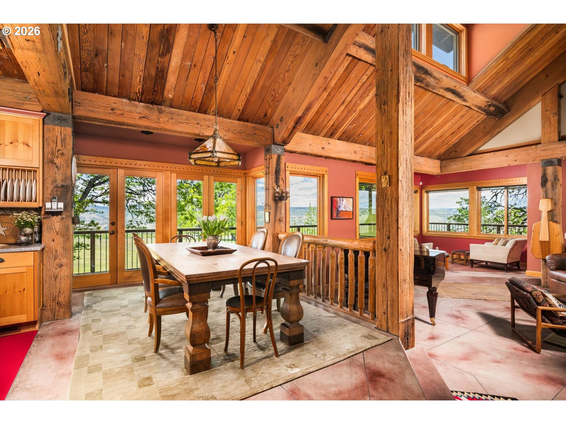 1945 Cynthia Way Mosier, OR 97040 - Photo 16 of 48 a view of a dining room with furniture window and outside view