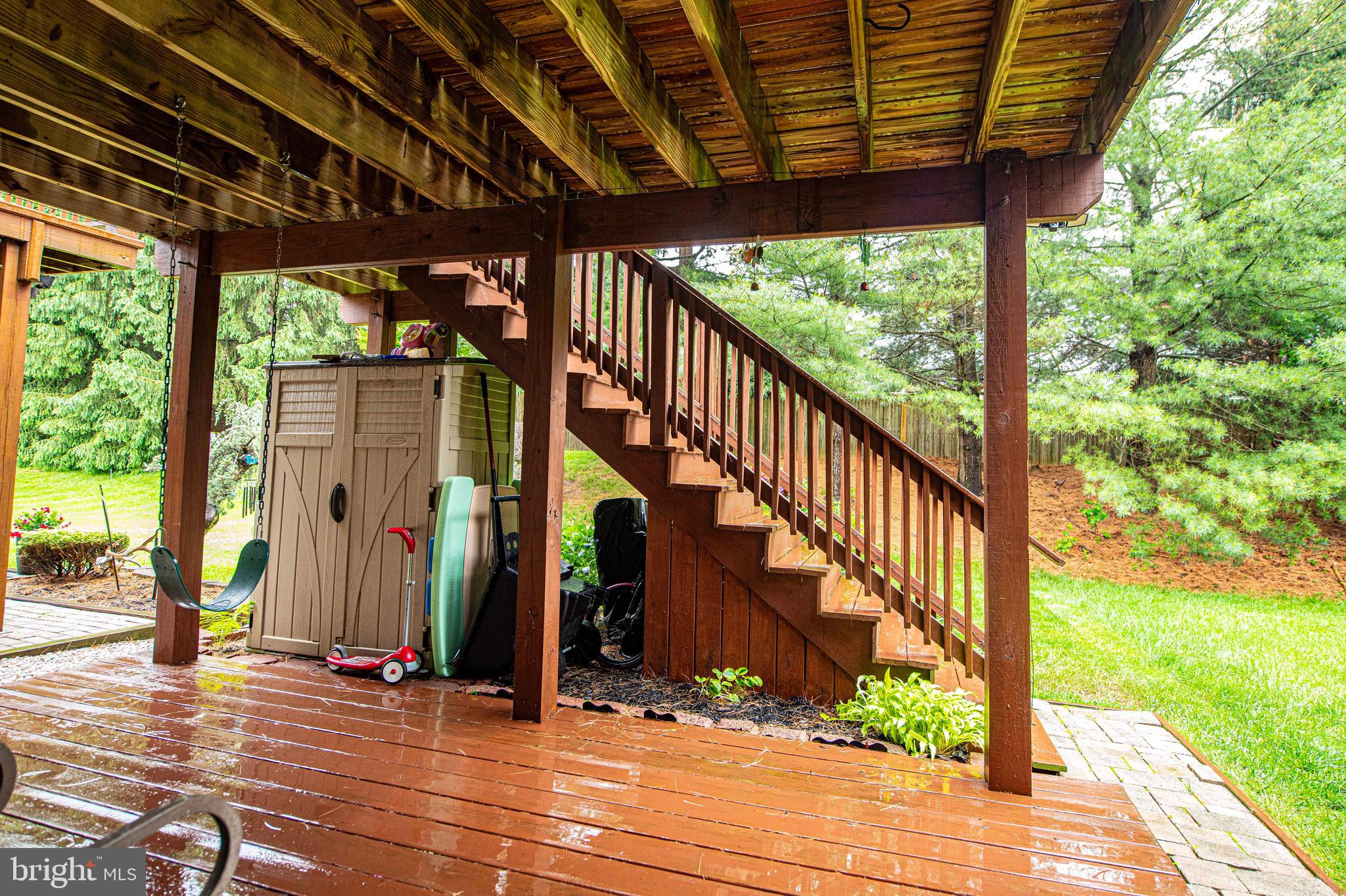 1418 Roman Ridge Way Bel Air, MD 21014 - Photo 41 of 43 Deck and storage shed under upper level deck