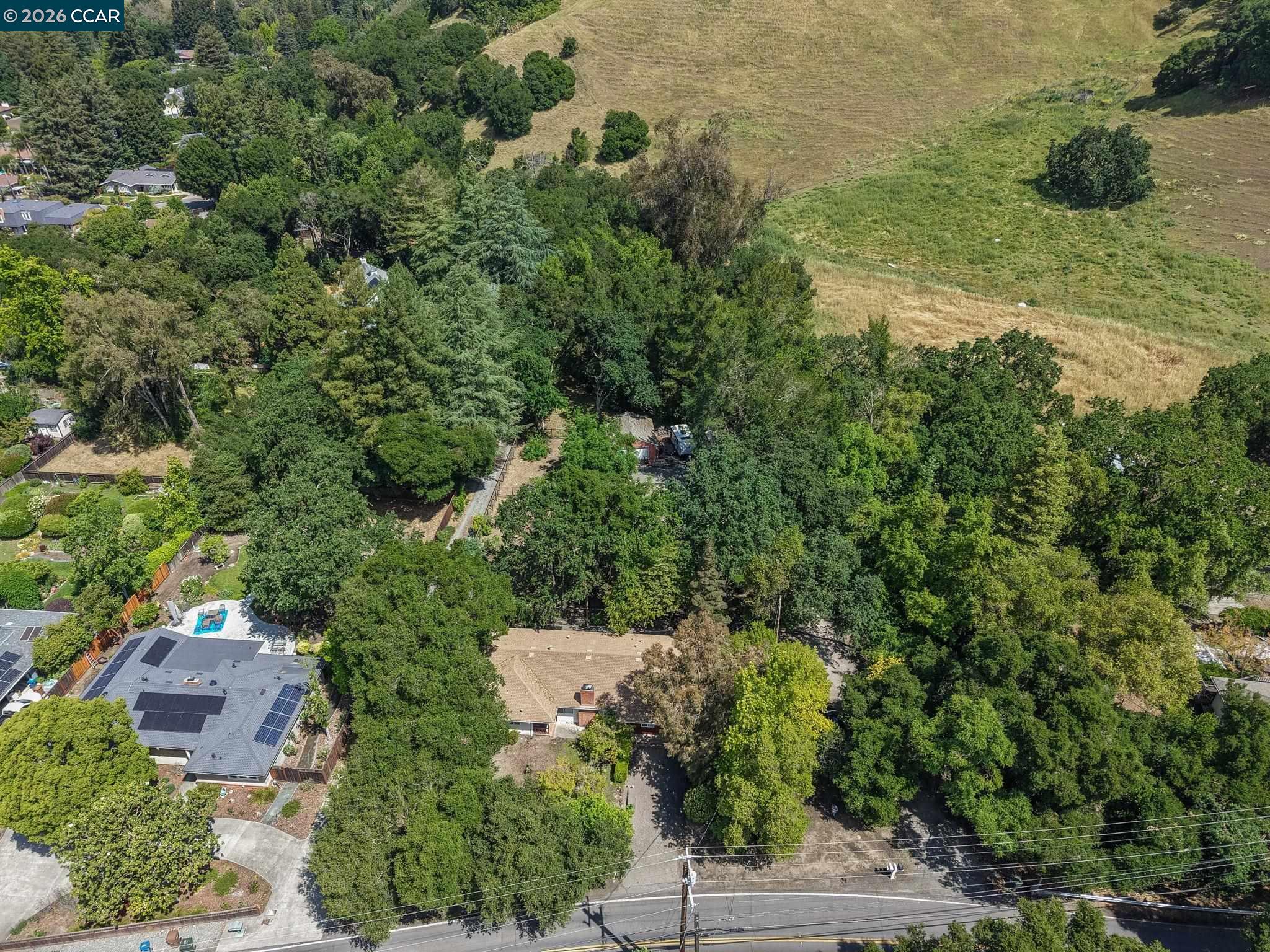 2648 Reliez Valley Road Martinez, CA 94553 - Photo 33 of 38 an aerial view of residential house with outdoor space