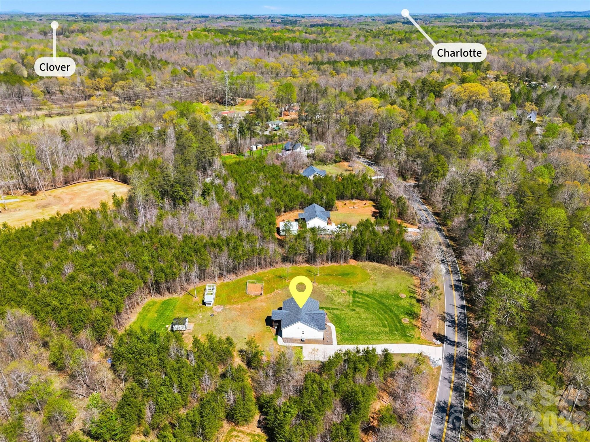 2909 Good Road Clover, SC 29710 - Photo 35 of 37 an aerial view of residential houses with outdoor space