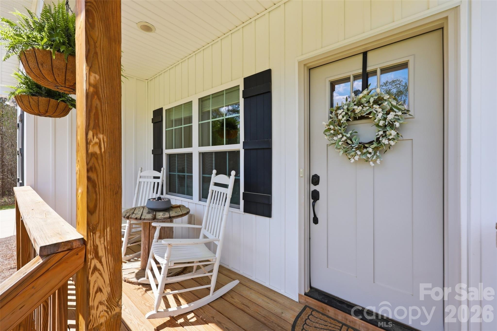 2909 Good Road Clover, SC 29710 - Photo 5 of 37 a view of balcony with wooden floor and a potted plant