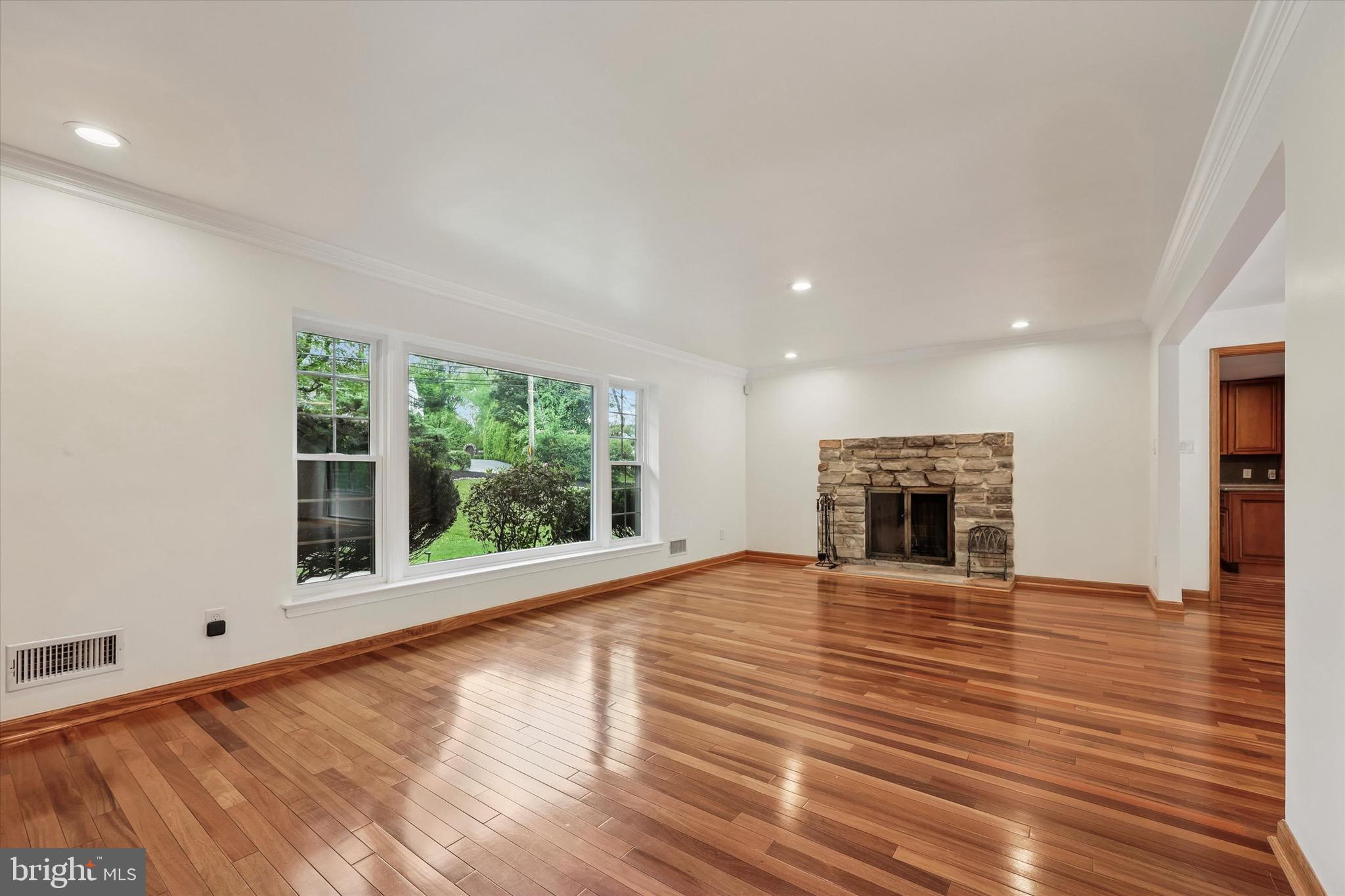 527 Conshohocken State Road Gladwyne, PA 19035 - Photo 12 of 44 Living room with fireplace