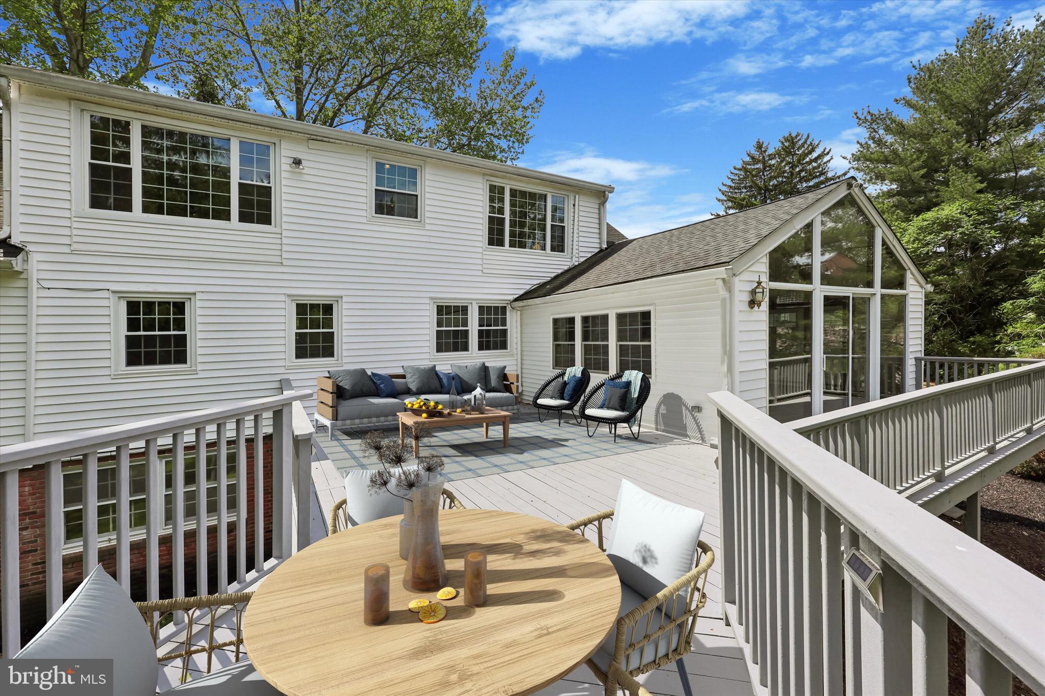 527 Conshohocken State Road Gladwyne, PA 19035 - Photo 14 of 44 Virtually staged oversized deck
