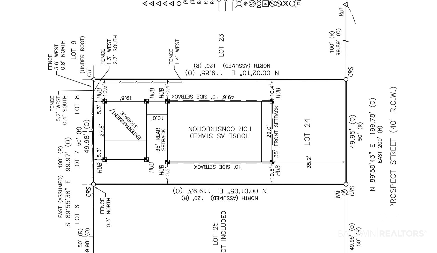 755 Prospect Avenue Fairhope, AL 36532 - Photo 39 of 39 Stake Out Survey