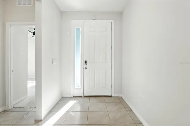 a view of wooden door