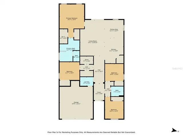 a view of an empty room