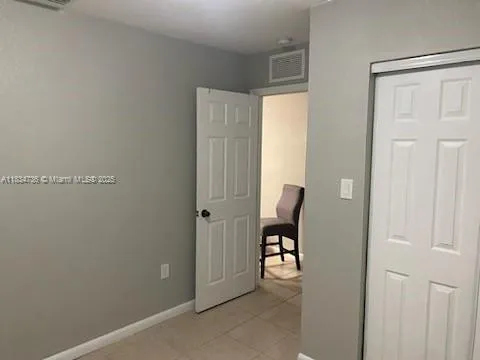 a view of an empty room