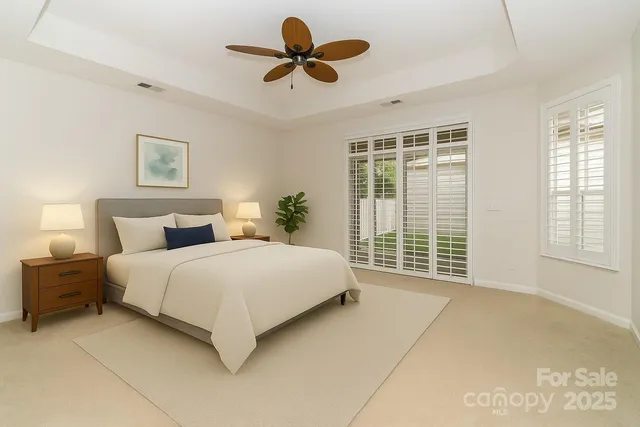 a view of a room with a wardrobe