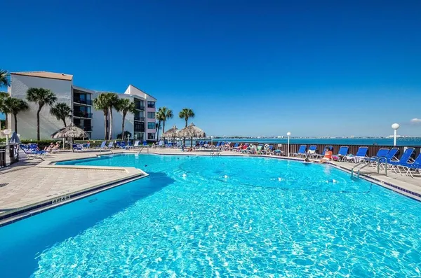 a view of outdoor space yard and swimming pool