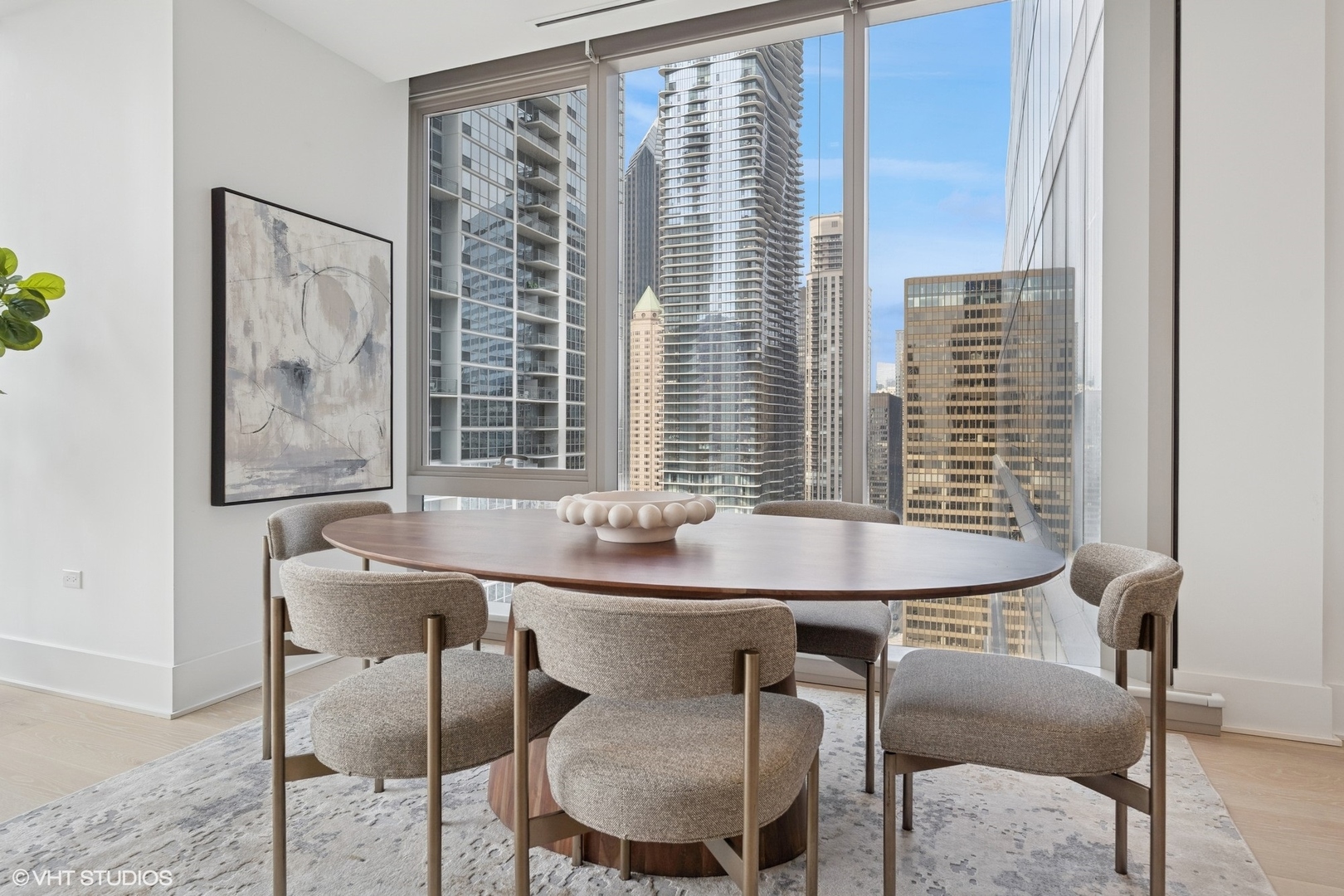 363 East Wacker Drive, Unit 1903 Chicago, IL 60601 - Photo 13 of 39 a dining room with furniture and window
