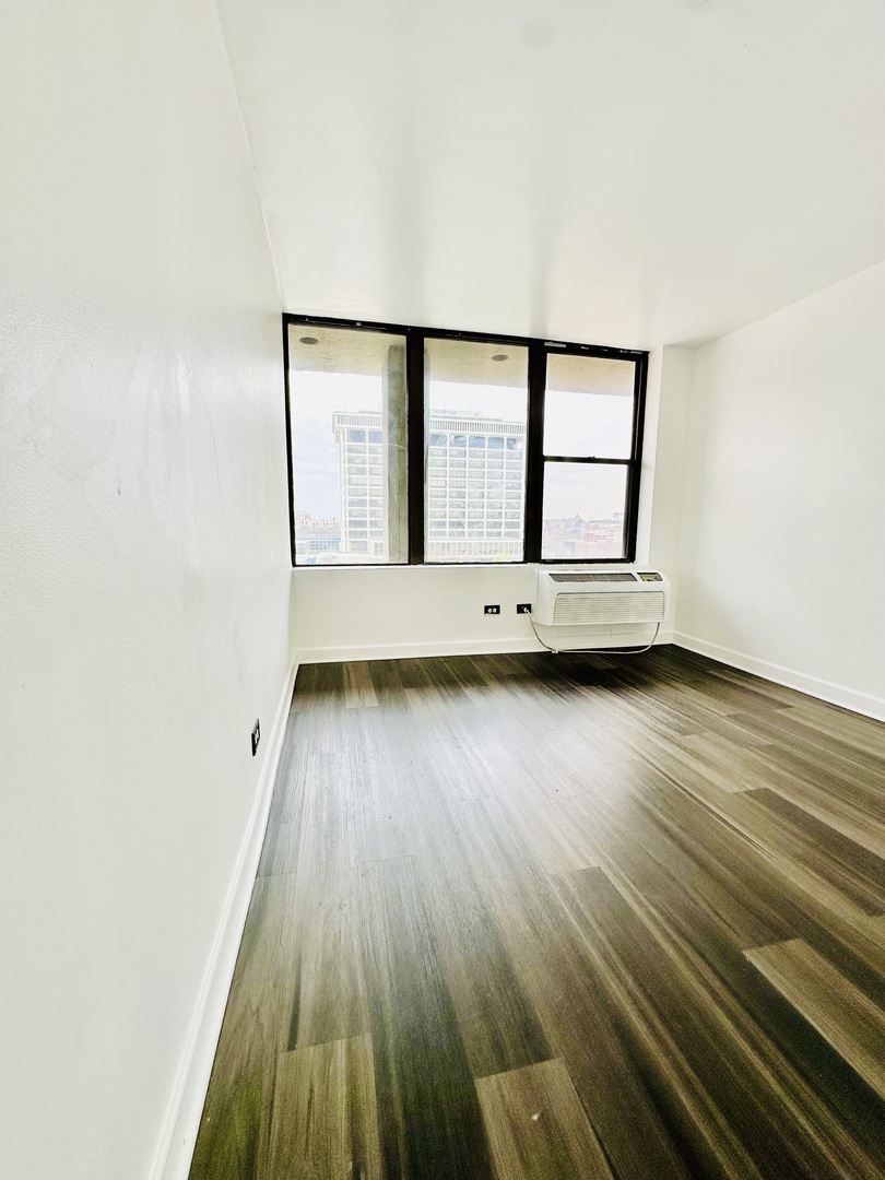 345 East Eastgate Place, Unit 602 Chicago, IL 60616 - Photo 13 of 13 an empty room with wooden floor and windows