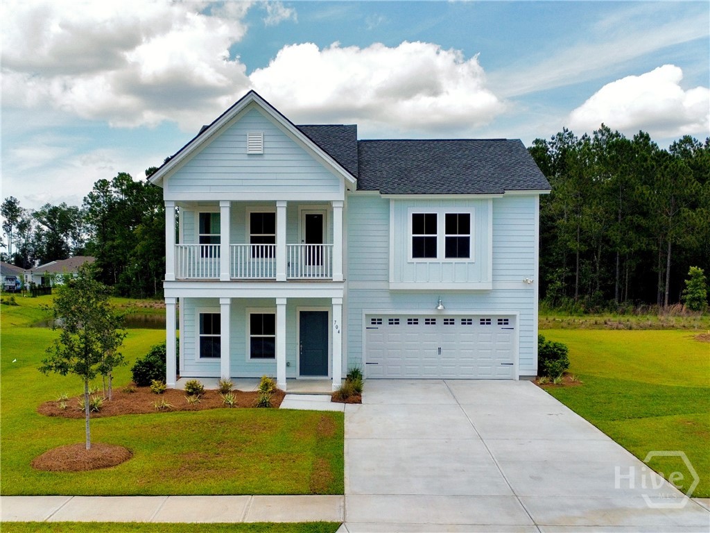 704 Blue Moon Crossing Pooler, GA 31322 - Photo 1 of 40 The Kensington Arbor Collection P6 Front Elevation Photo.