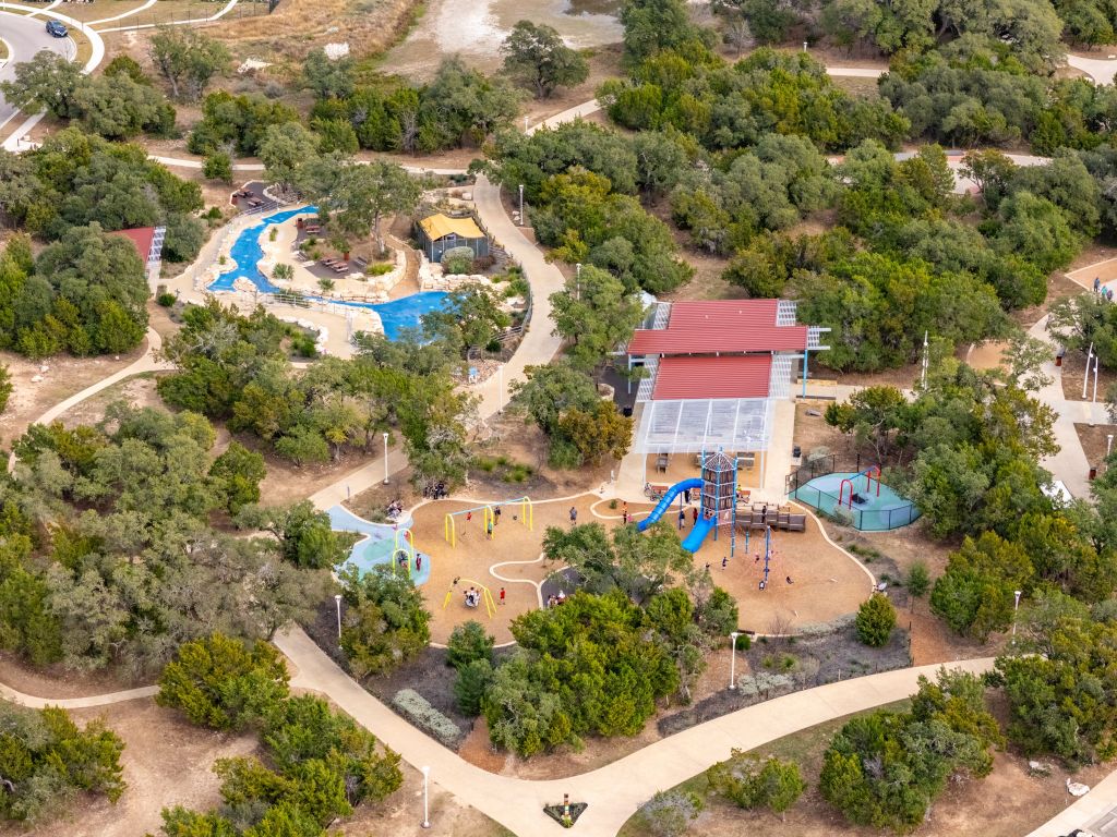 2005 Granite Springs Road Leander, TX 78641 - Photo 29 of 30 an aerial view of a house with a yard and garden