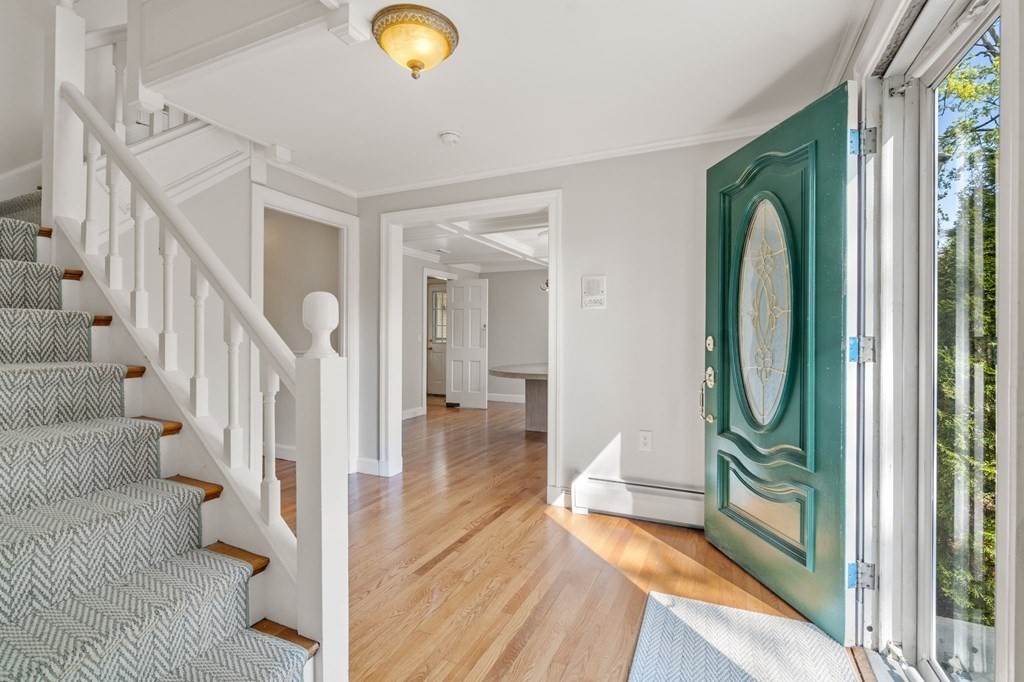59 Standish Road Wellesley, MA 02481 - Photo 3 of 31 a view of entryway and hall with wooden floor