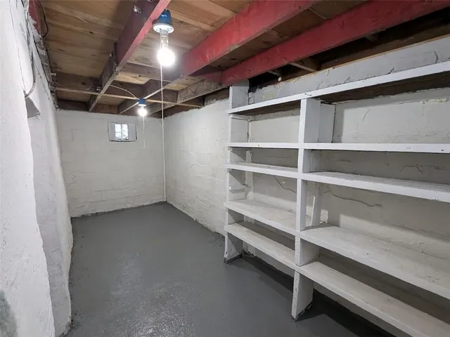 a view of an empty storage area