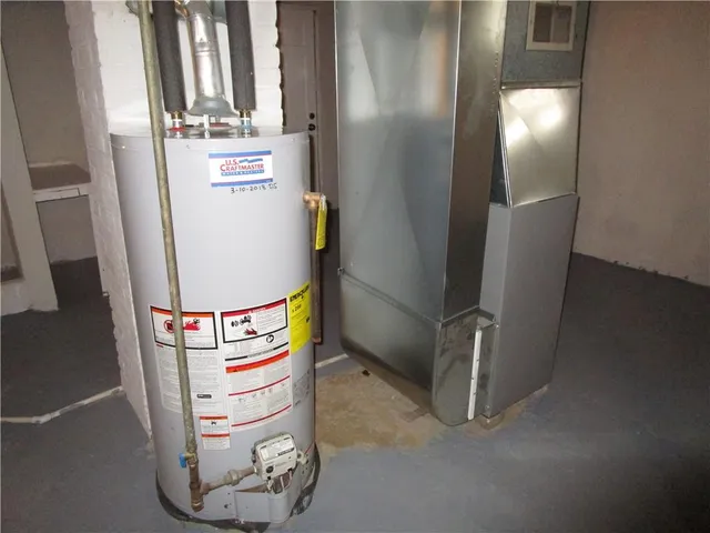 a view of water heater room