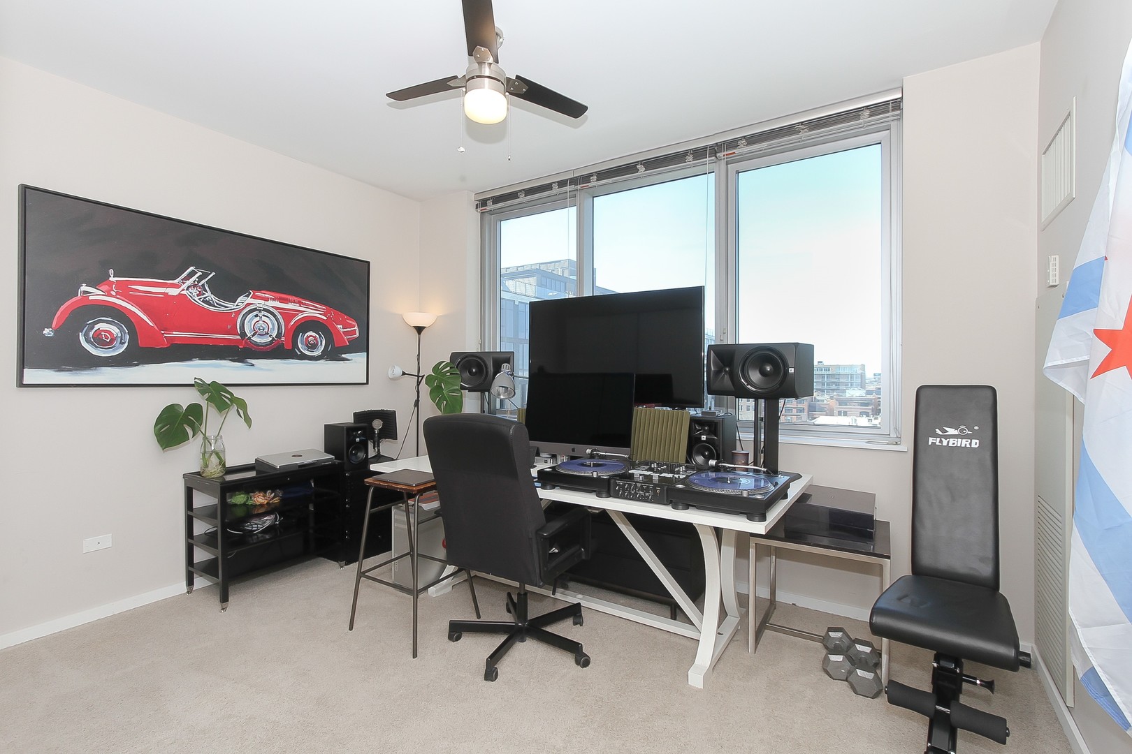 123 South Green Street, Unit 801B Chicago, IL 60607 - Photo 14 of 20 a work room with furniture and a window