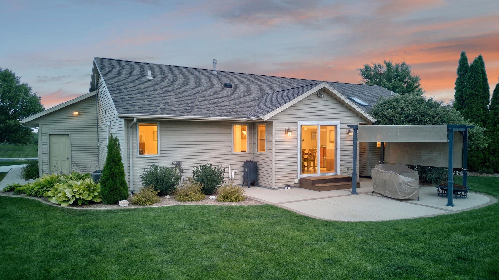N3032 Dykstra Road Lima, WI 53093 - Photo 30 of 39 DJI_0863#twilight