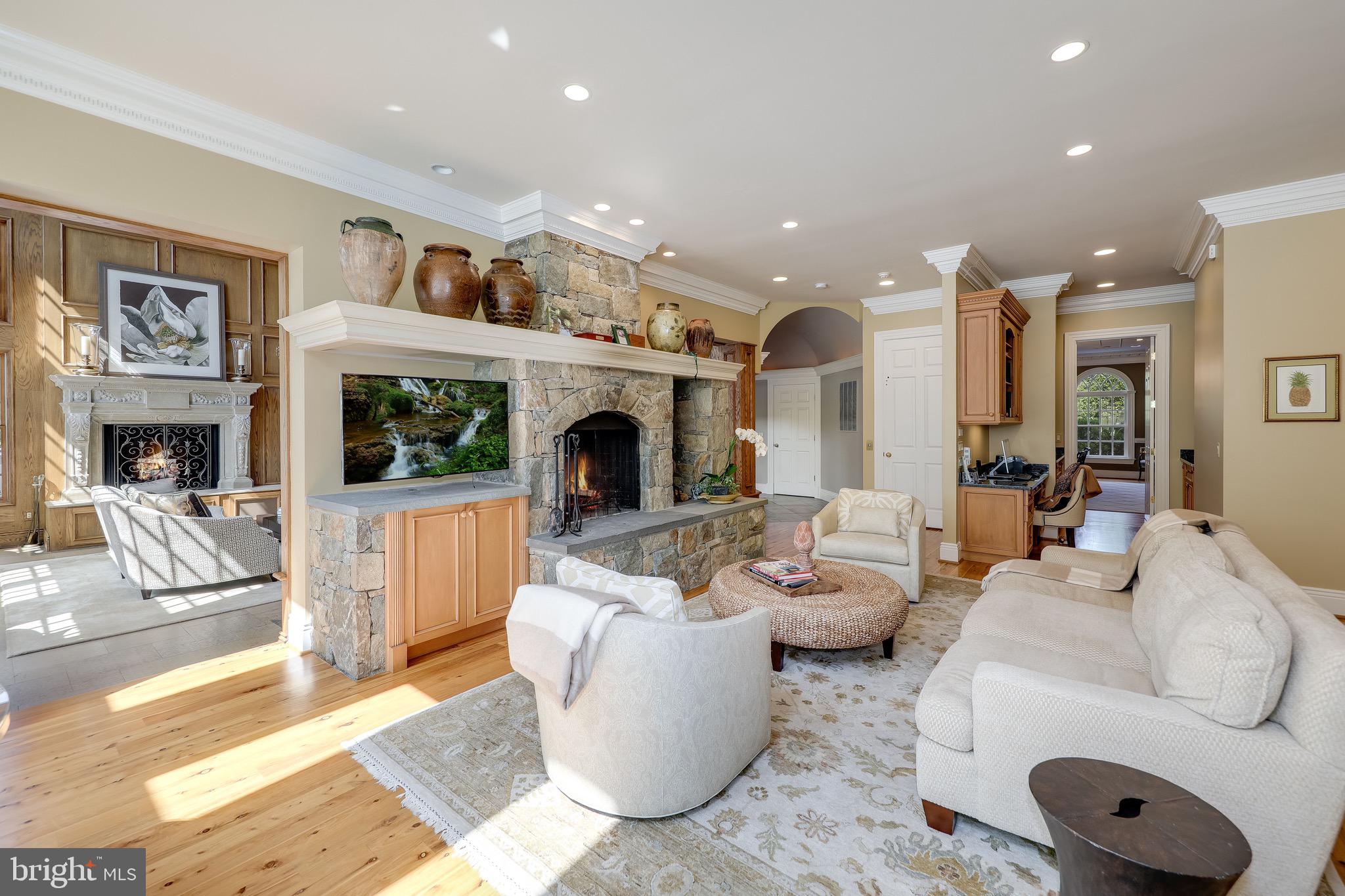 11720 Centurion Way Potomac, MD 20854 - Photo 24 of 81 a living room with furniture and a fireplace