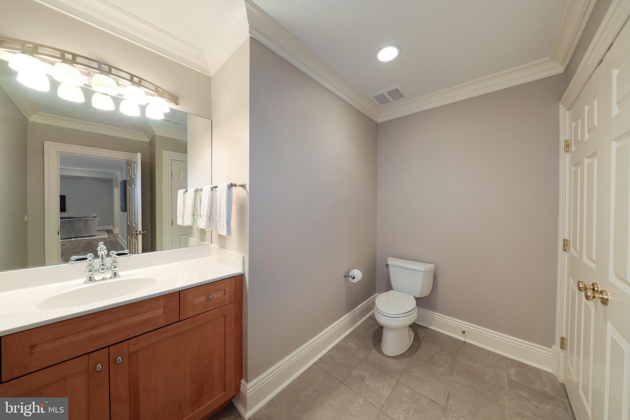 11720 Centurion Way Potomac, MD 20854 - Photo 53 of 81 a bathroom with a toilet sink and a mirror