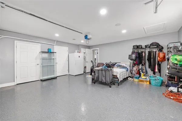 a view of a storage in a room