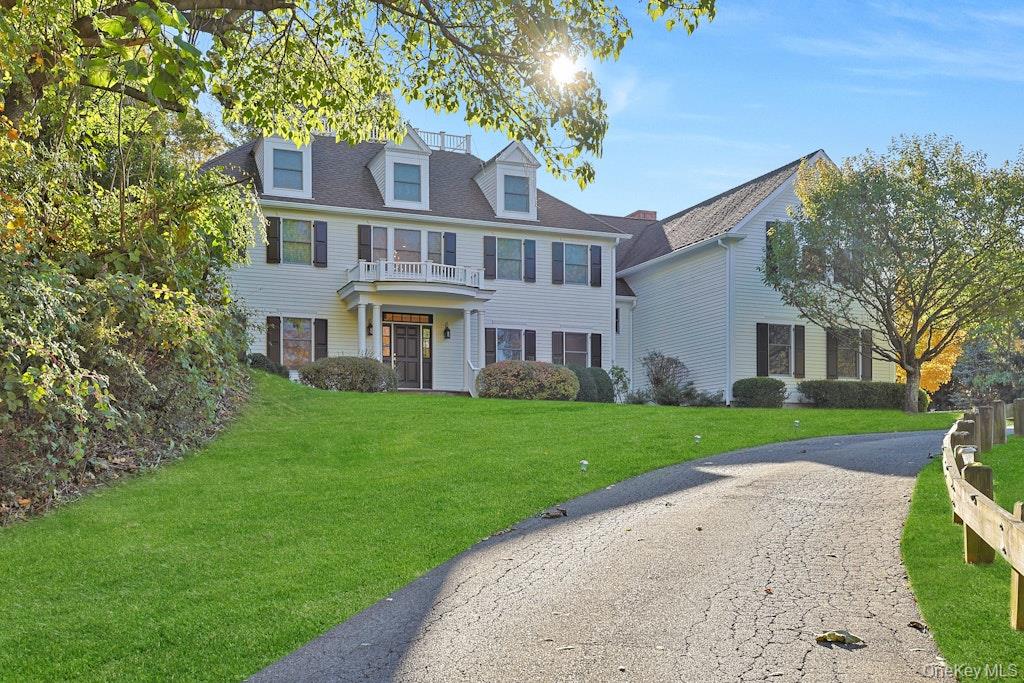 17 Hammond Ridge Road Bedford Corners, NY 10549 - Photo 2 of 36 View of front of property featuring a front yard and a balcony
