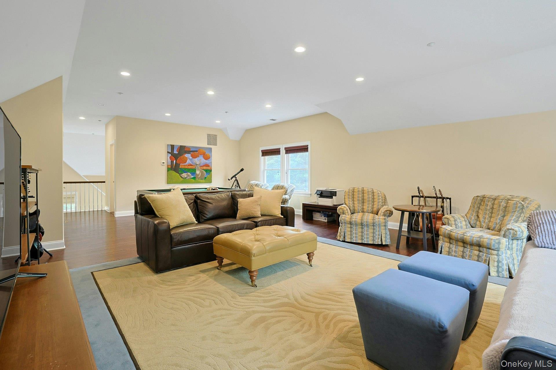 17 Hammond Ridge Road Bedford Corners, NY 10549 - Photo 21 of 36 Bonus room with wood floors and recessed lighting.