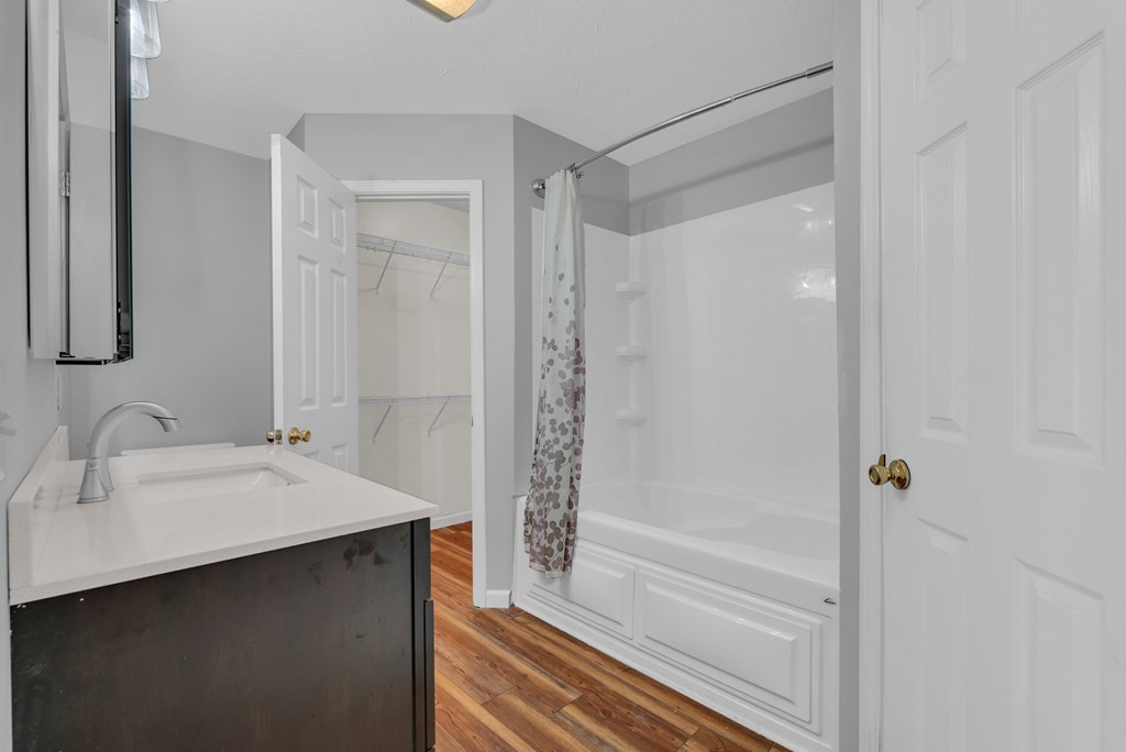 164 Prosperity Lane Sparta, TN 38583 - Photo 20 of 39 a bathroom with a bathtub sink vanity and mirror