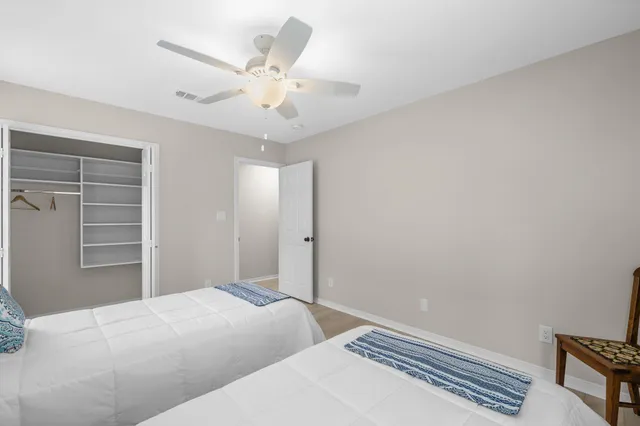 a view of a patio with chairs