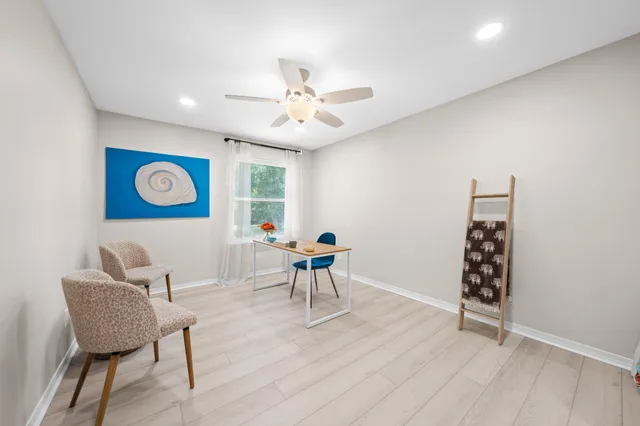 a view of lake with mountain