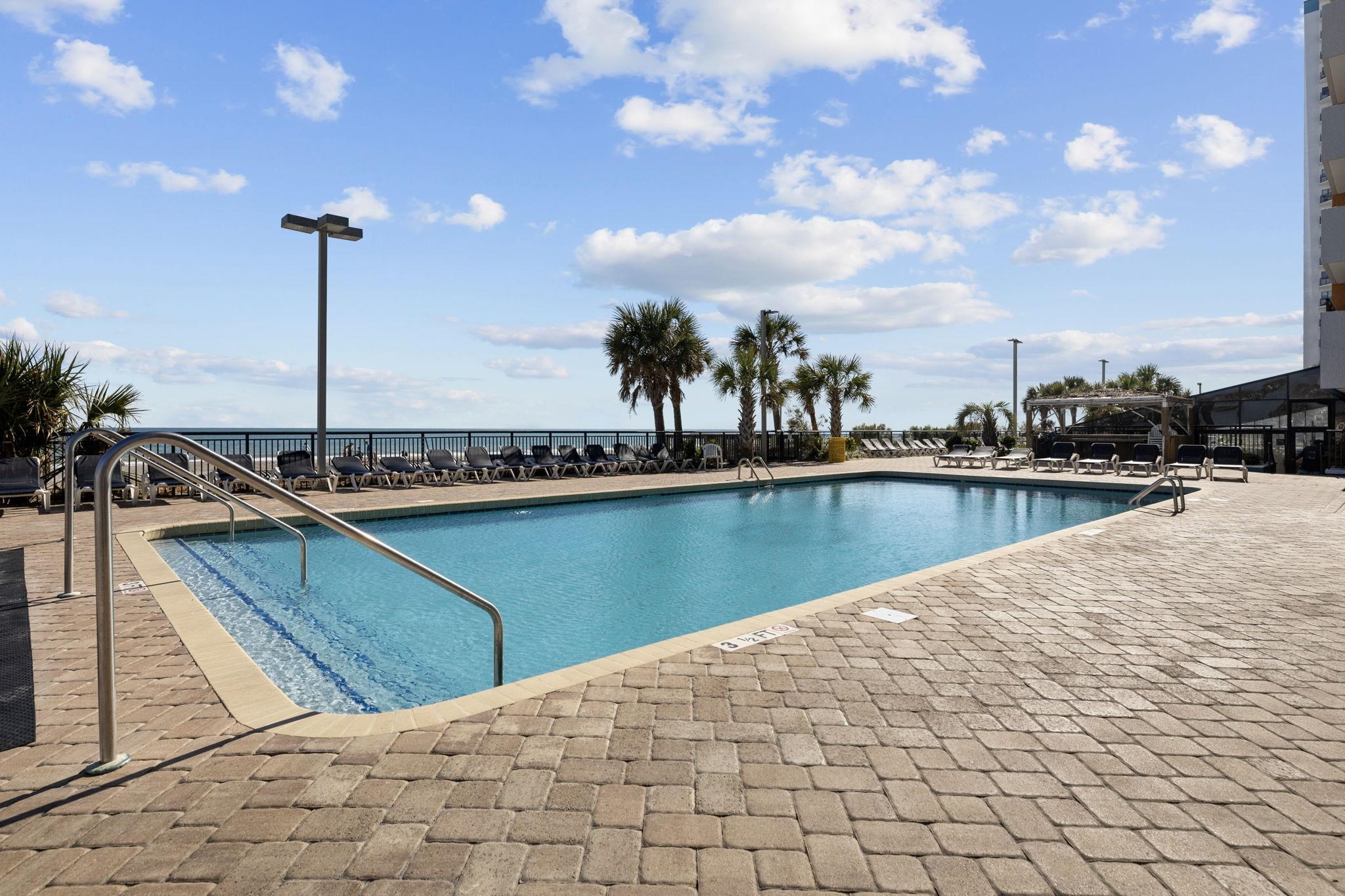 1501 South Ocean Boulevard, Unit 910 Myrtle Beach, SC 29577 - Photo 24 of 31 Community pool with a patio