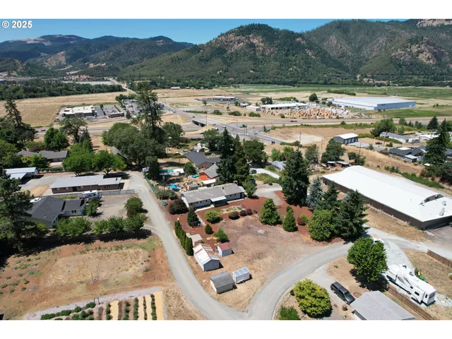 an aerial view of a city
