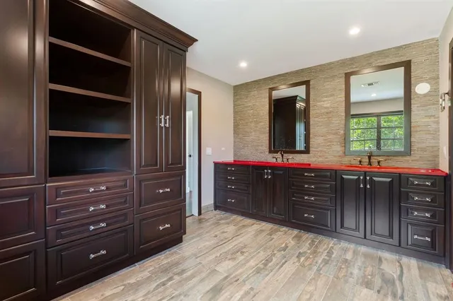 an empty room with window