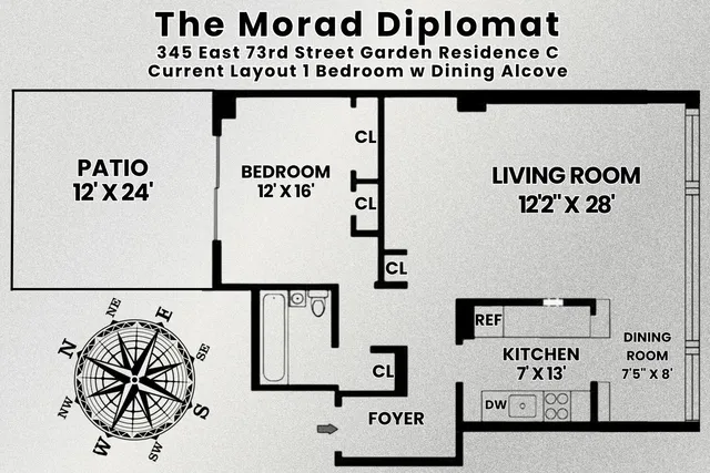 a bedroom with a bed and a large window with outer view