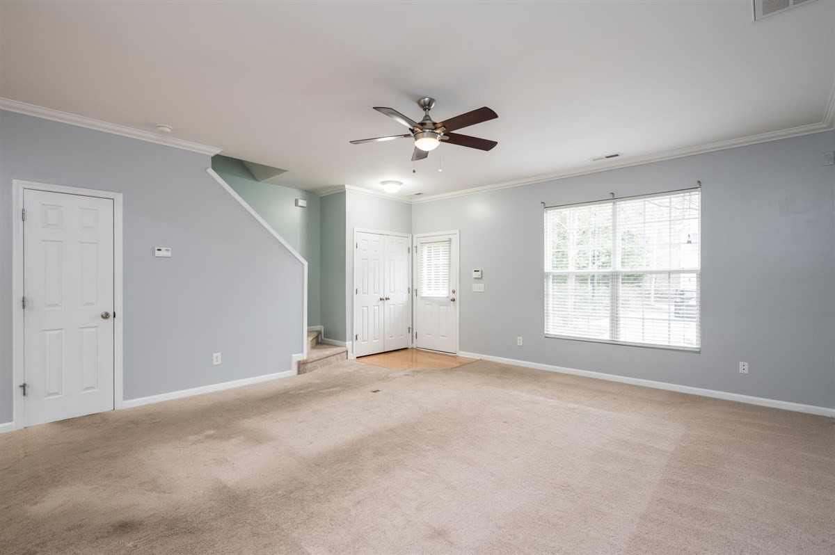 8311 Clasara Circle Raleigh, NC 27613 - Photo 3 of 27 Very spacious living room opens to a great kitchen! Living Room