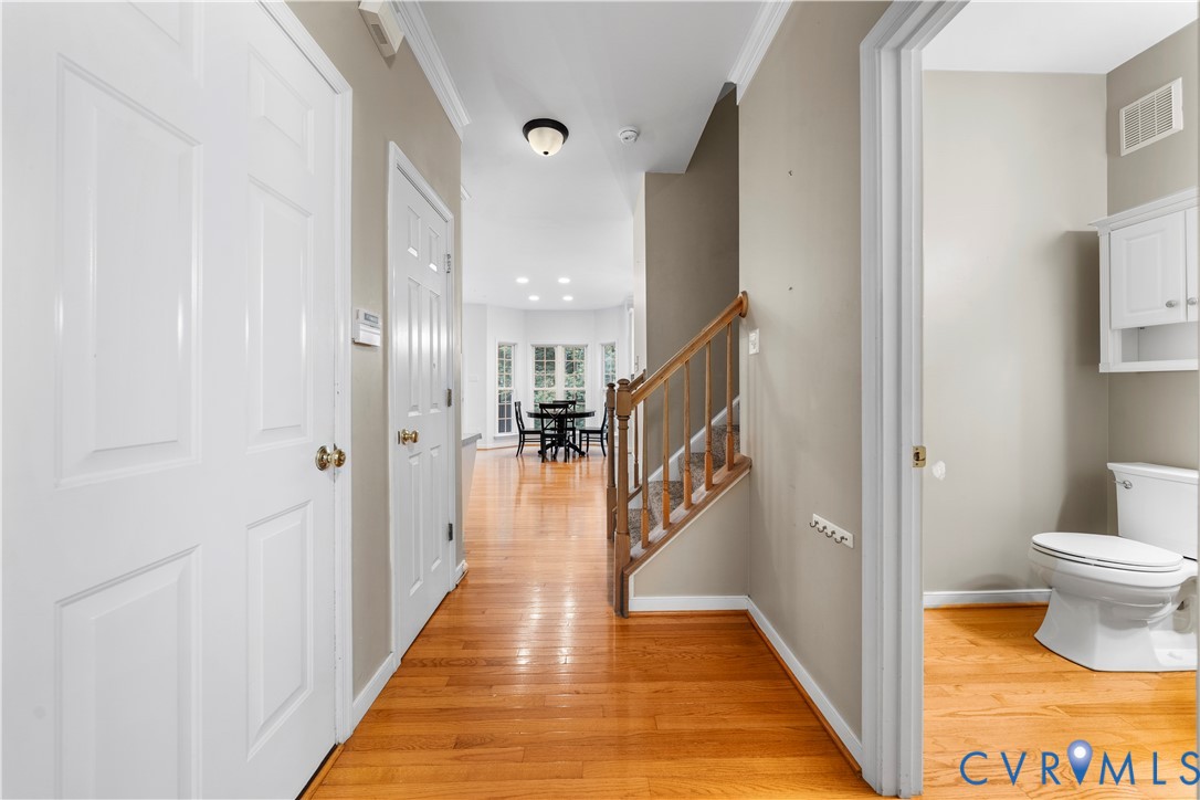 1301 Hawkins Wood Circle Midlothian, VA 23114 - Photo 18 of 50 a view of a bathroom from the hallway