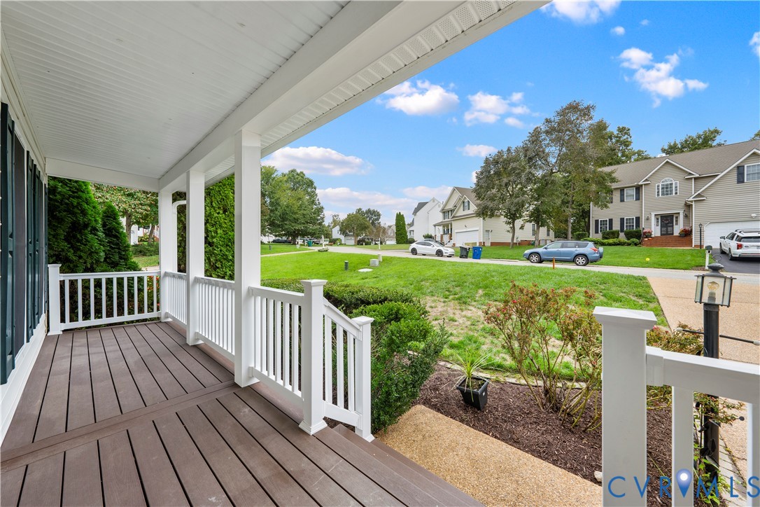 1301 Hawkins Wood Circle Midlothian, VA 23114 - Photo 6 of 50 a view of a porch with a yard
