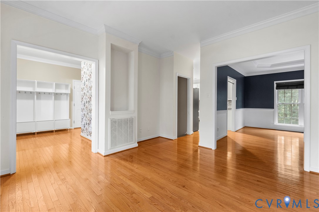 1301 Hawkins Wood Circle Midlothian, VA 23114 - Photo 8 of 50 a view of a livingroom with wooden floor