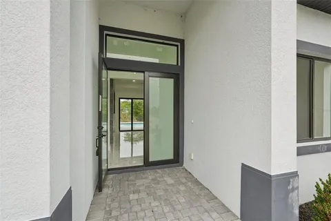 a view of an entryway door
