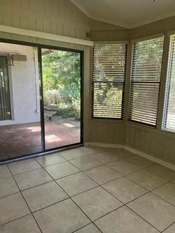a view of a room and window