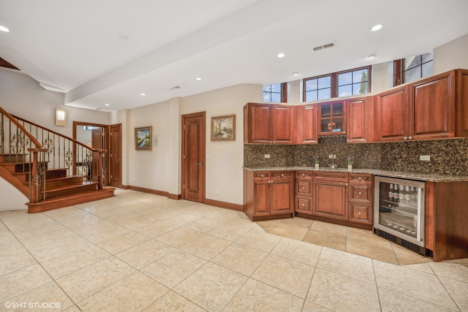3235 Techny Road Northbrook, IL 60062 - Photo 34 of 45 a kitchen with stainless steel appliances granite countertop a stove a sink and a microwave