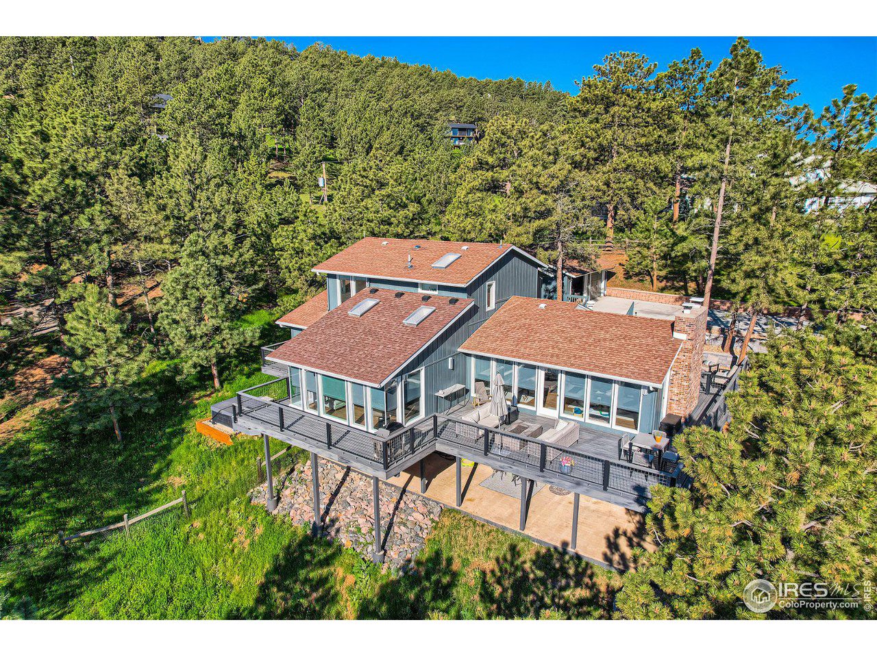 252 Pine Tree Lane Boulder, CO 80304 - Photo 30 of 39 a view of a yard with a house in the background