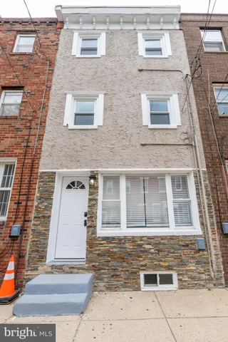 a front view of a building