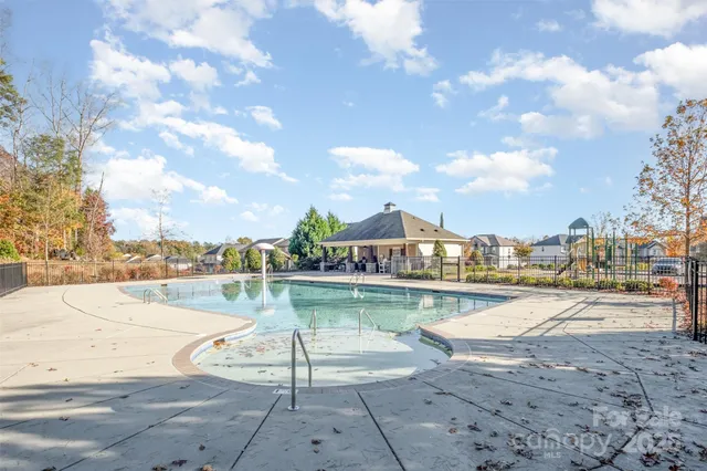 a view of a lake with a city view