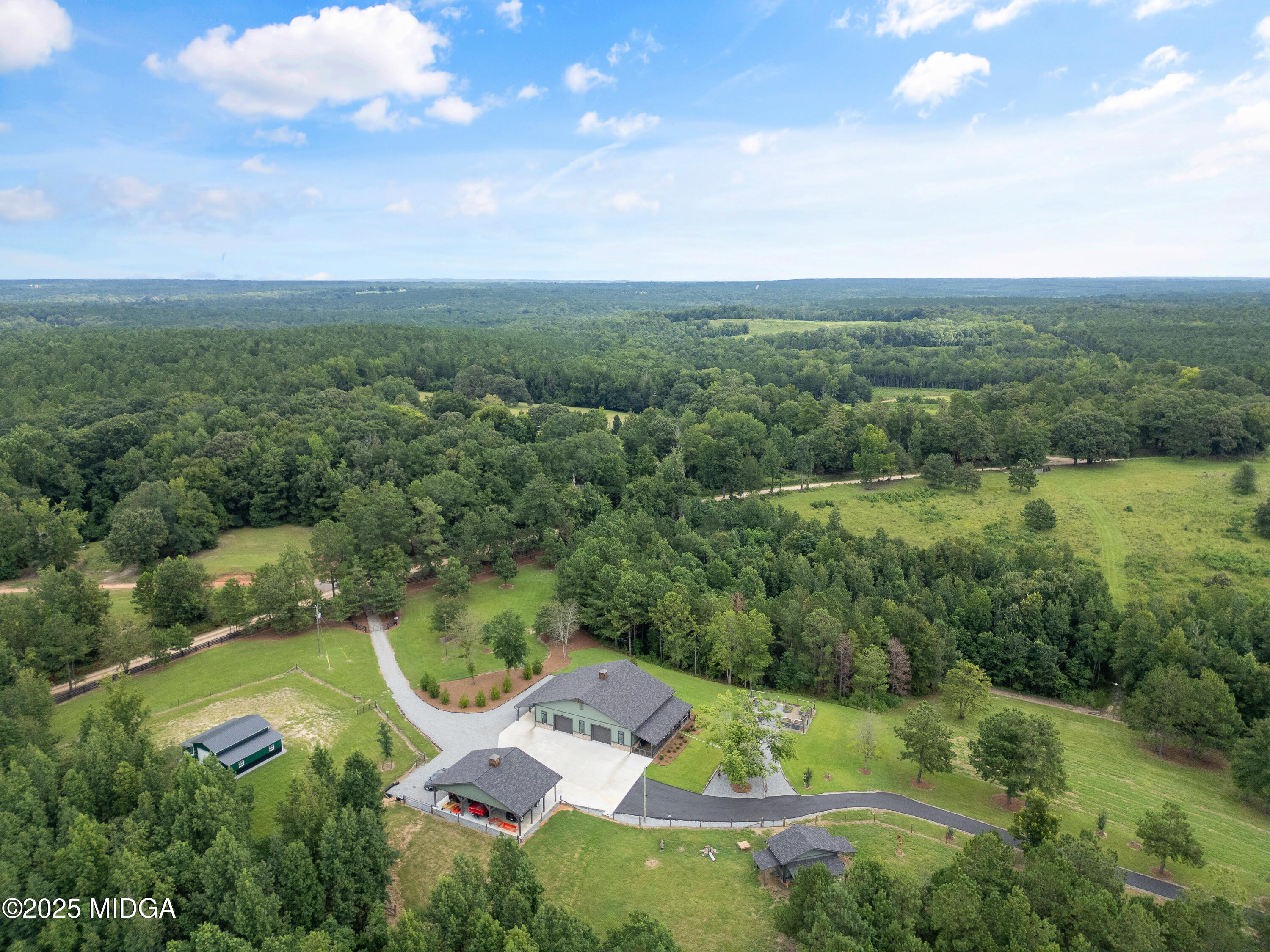1971 Highway 49 Gray, GA 31032 - Photo 97 of 98 an aerial view of residential house with outdoor space and trees all around