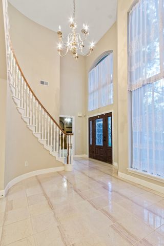 a view of an entryway with staircase